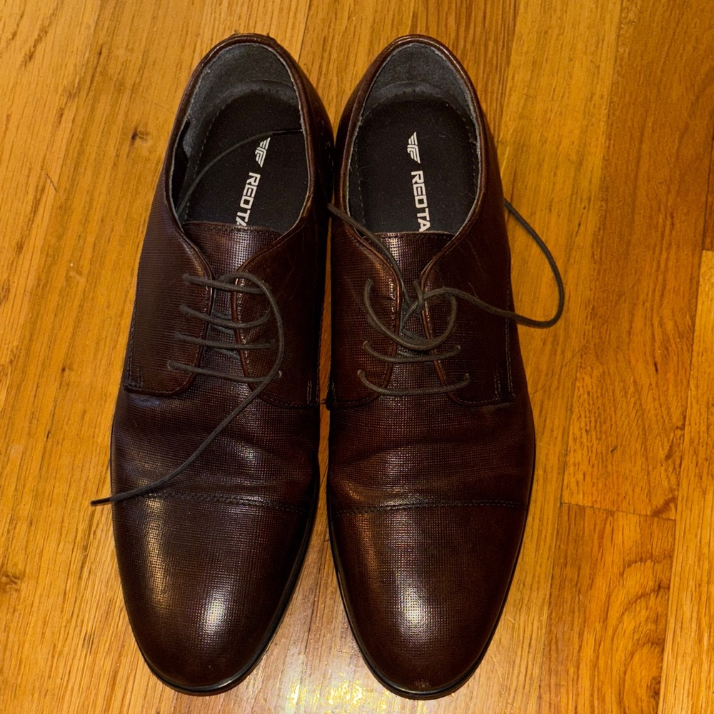 Red Tape Men's Classic Brown Oxford Dress Shoes Size 10